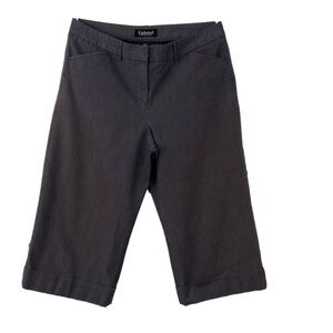 KENNETH Cole Reaction Beverly wide leg knee length grey pinstripe pants size 10